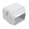 Cestluck 4" W Duct End, Decorative PVC Line Set Cover