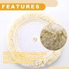 Partuto 3pc 7" 180mm Universal Wool Polishing Buffing Pad -