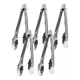 Strong Pinzas De Cocina Tenazas Ergonómicas Acero Inoxidable 5 Pzs