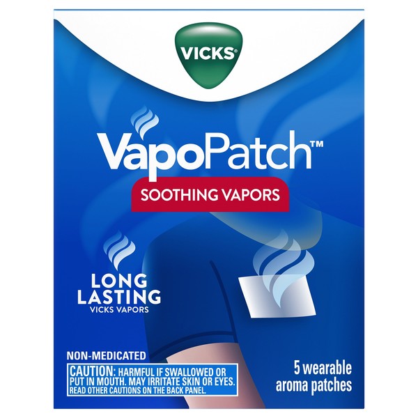 Vicks Vapopatch Adult Wearable Aroma Patch, 5 Count