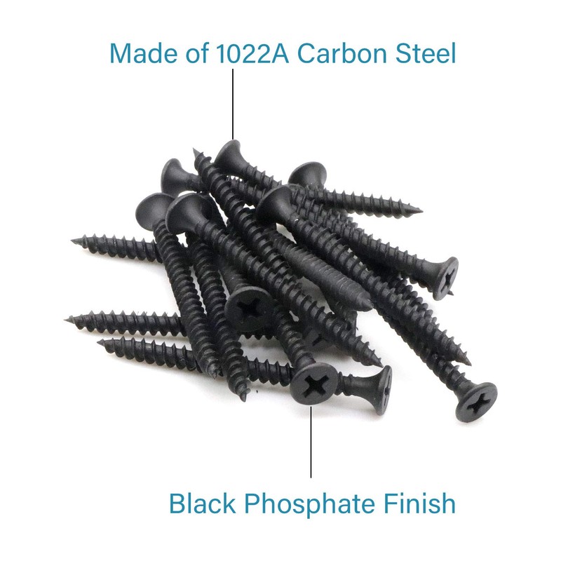 IMScrews 50pcs #8 x 1-3/4" Flat Head Phillips Drywall Screws