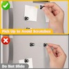 VNDUEEY VNDUEEY 16Pcs Black Small Strong Fridge Magnets Refrigerator Magnet,