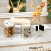 Zhirexin Mushrooms 2PC Airtight Transparent Plastic Storage Jar Food Storage