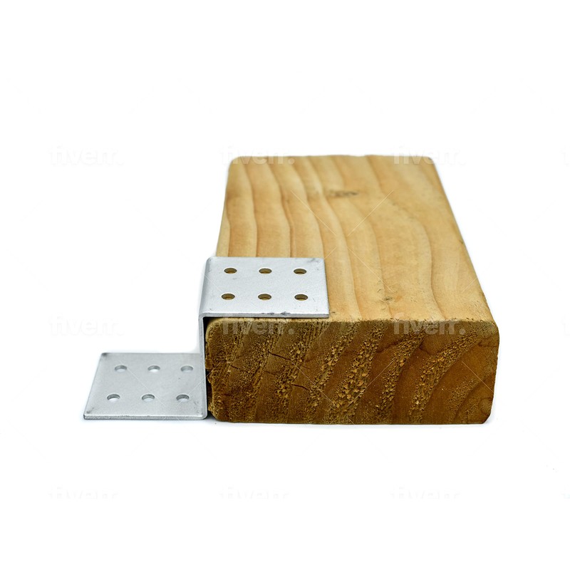 Z Bracket, 12 Hole +4, 1.4 inch Each face, Set