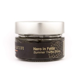 Italia Tartufi - Black Truffle Slices - Truffle Carpaccio - in Oil 90 GM - Premium Italian Quality