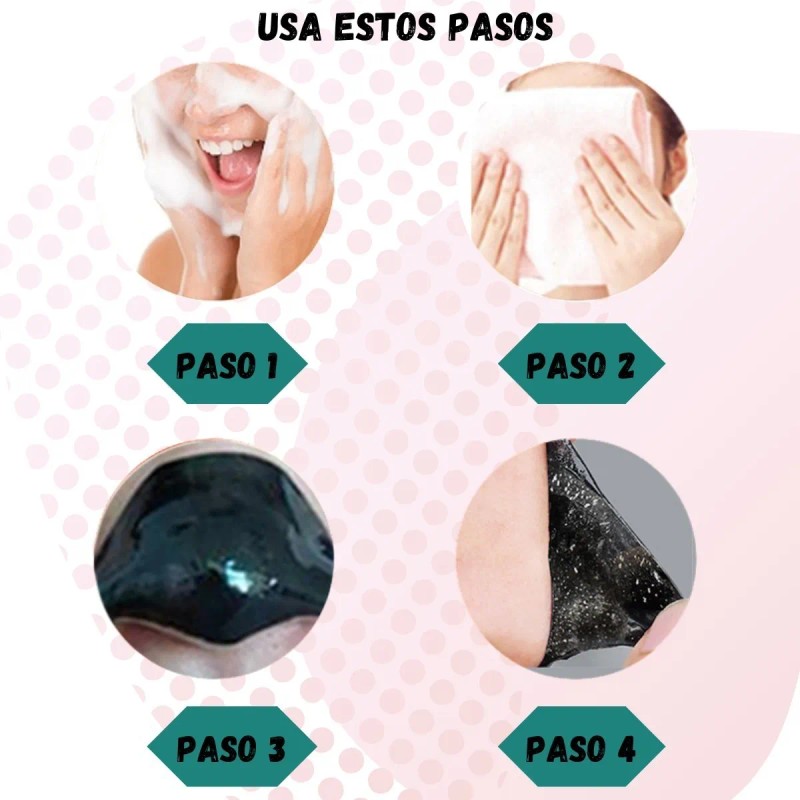 Mascarilla Puntos Negros Sobres Carbón