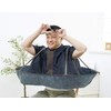 Cogit Children's Haircut Cape, Suitable for Adults and Children, Black