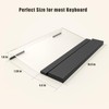 Kovesayi Acrylic Keyboard Stand with Ergonomic PU Leather Wrist Rest