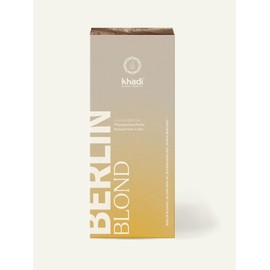khadi BERLIN BLOND Pflanzenhaarfarbe, Färbt Dein Haar in einem aschig-kühlen Blondton, Naturhaarfarbe 100% pflanzlich, natürlich & vegan, Zertifizierte Naturkosmetik, 100g