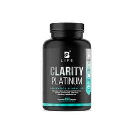 B Life Nootropico Clarity Platinum | 260 Cápsulas | Ingredientes naturales: Hongo Melena de León, Bacopa, Tirosina, Café Verde | Clarity Platinum.