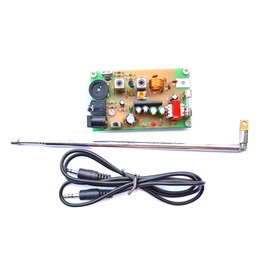 Lyaciomn 1 Piece Shortwave AM Radio Transmitter Board 21MHZ Crystal W Antenna Kit Campus Broadcast SW Ham Radio Amplifier (A)