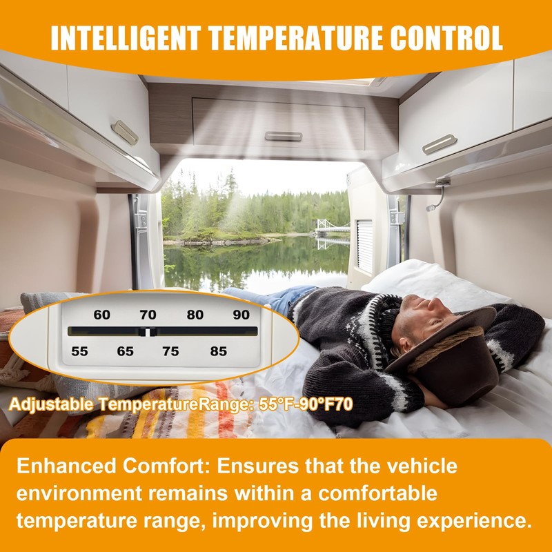 7330F3852 RV Air Conditioner Thermostat Stage Heat/Cool Compatible with Coleman