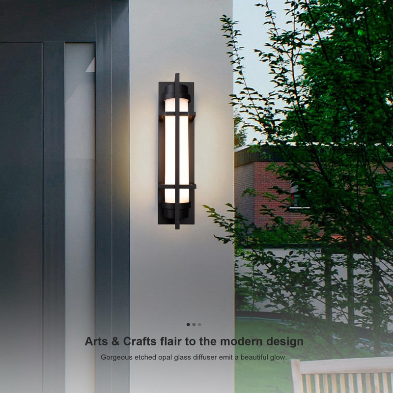 ALVIME Outdoor Wall Sconce, Outdoor Wall Lights Fixture Exterior, Waterproof&All-Weather