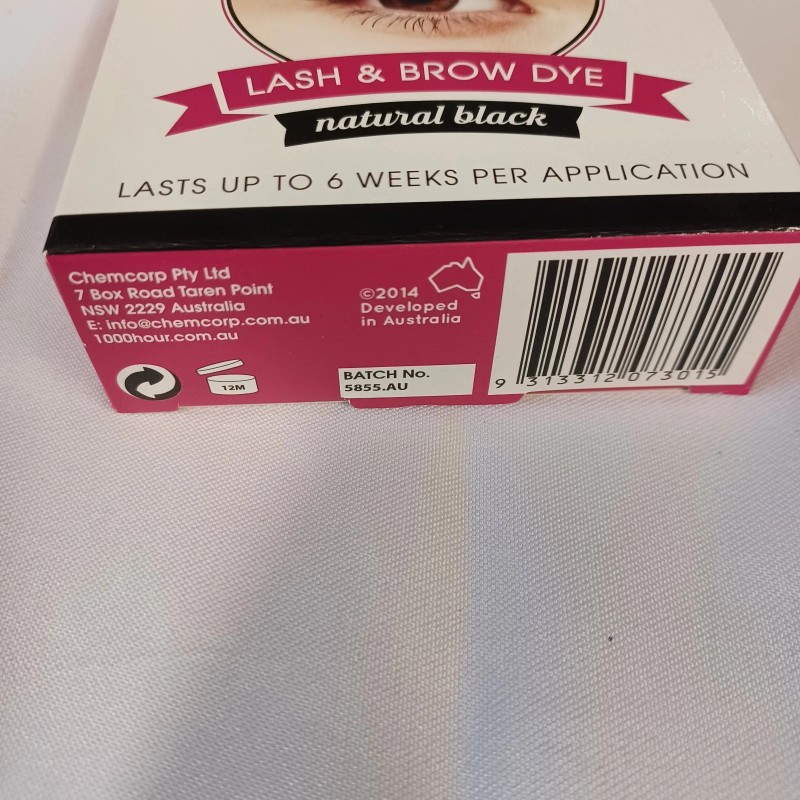 1000 Hour Eyelash & Brow Dye Kit Black