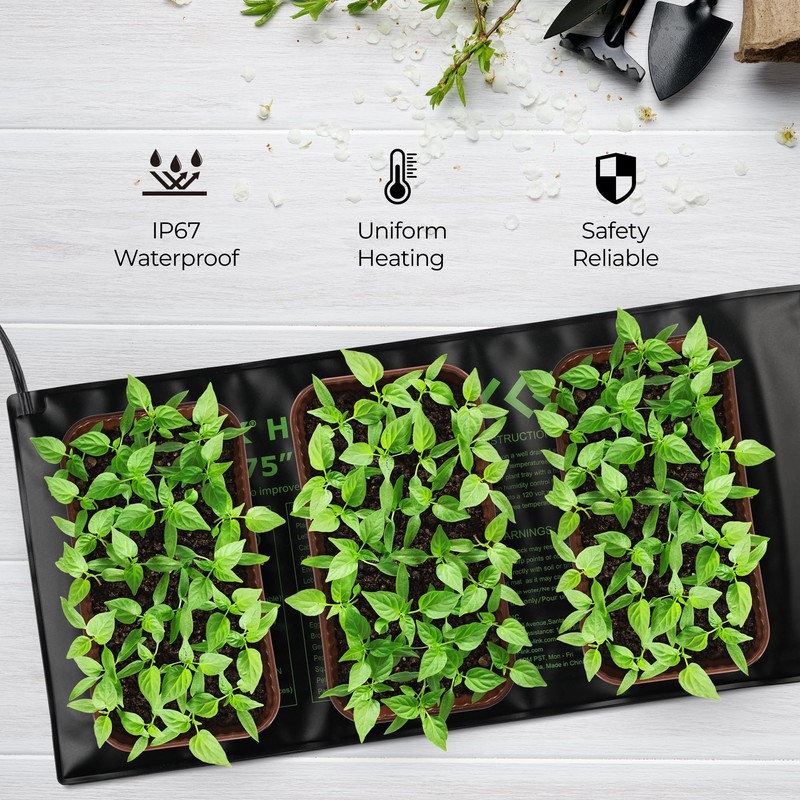 Durable Seedling Heat Mat,Waterproof Hydroponic Heating Pad,Seedling Heating Pad for