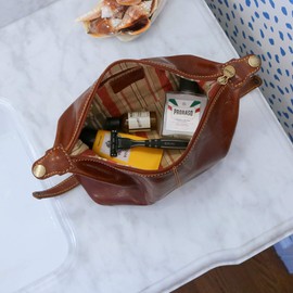 Floto Luggage Venezia Travel Kit,Vecchio Brown,one size