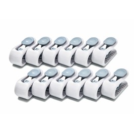 Futon Anti-Slip Clips 2.2 x 0.8 x 1.0 inches (5.5 x 2 x 2.5 cm), Set of 12