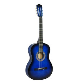 Segawe 38" New Beginners Acoustic Guitar with Case, Strap, Tuner and Pick:_Blue