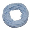ACC Women's Silk Loop Scarf Light Plain Colours, lightblue