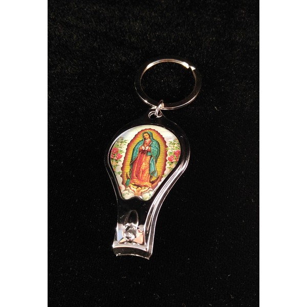 My Baptism/First Communion Festivities,Bottle Opener/Nail Clipper Multi Use Tool Key Chains Gifts Memories.Our Lady Of Guadalupe Set Party Pack 12