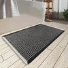AMOAMI Upgraded Waffle Bath Mat, Super Absorbent Non Slip Bath