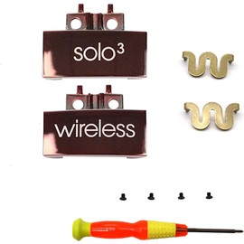 Replacement Headband Hinge Clip Cover + Pin Repair Parts Kits Set Accessories Compatible with Solo3 Wireless Solo2 Wireless Over-Ear Headphones (Rose Gold)