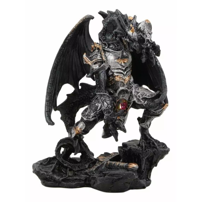 Ghost Elemental Dragon With Battle Armor And Long Sword Letter