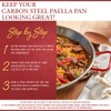 Garcima 18-inch Carbon Steel Paella Pan, 46cm