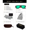 ANDWOOD Wood Sunglasses Polarized for Men Women Uv Protection Wooden