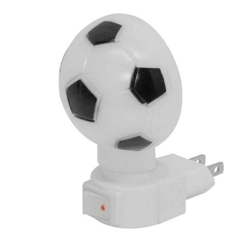 Lloyd's LP-86 Luz de Noche, Figura de Soccer, color Blanco/Negro,