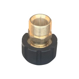 HOTEISON High Pressure Washer, High Pressure Hose, Connection Coupling, Ryobi & Kärcher Interconnection of Different Hoses, Attachment, Conversion Adapter, M22 Male Thread (Inner Diameter 0.6 inches