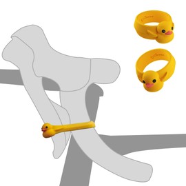 BONE Brake Tie - Brake Ties Robust Elastic Grip for Bikes, Non-Slip and Safe when Parking (Patti Duck) (Patti Duck)