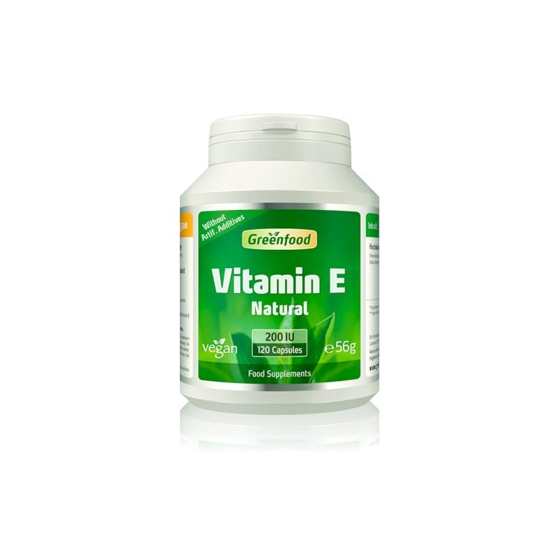 Vitamin E, 200 IU, Vegan, 120 Capsules - Protects Against