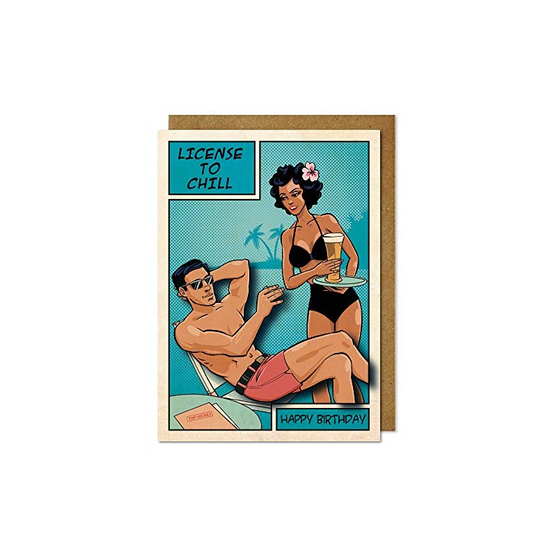 License to Chill Handmade Greeting Card