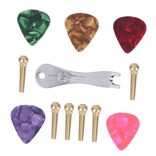 Kisangel 1 Set Guitar Bridge Pin Guitar Repair Accessories with