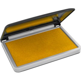 MaxMark Large Premium Dark Yellow Ink Stamp Pad - 4-1/4" by 7-1/4" - Quality Felt Pad