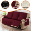 Genina Waterproof Reclining Couch Cover for 3 Seater Non-Slip, Washable