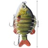 Bionic Multiple Segments Bait Fish Lure Tilapia Shape with Treble