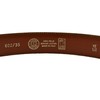 Conte Massimo Men's Genuine Leather Belt with Stitching, Brown leather