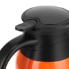 Orange Car Electric Kettle Temperature Display Car Boiling Cup Travel