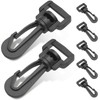 Murtenze 12PACK Plastic Swivel Snap Hook Clips, 1-1/2 Inch Rotary