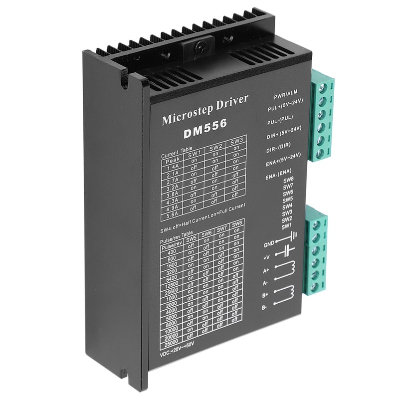 DM556 Stepper Motor Driver 20‑50VDC Low Noise Anti‑Interference 200kHz Pulse