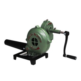 SIMOND STORE - Hand Crank Blacksmithing Forge Blower - Cast Aluminum Manual Mini Blower for Farrier Blacksmith Coal Forge Firepot BBQ Outdoor Cooking Camping