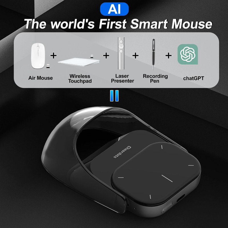 2026 Upgraded AI Voice Mouse - Wireless Air Mouse with