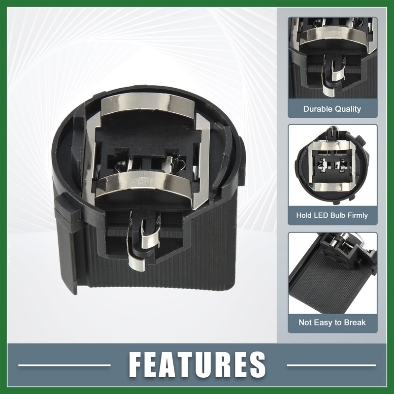 Motoforti H7 LED Car Headlight Bulb Holder Adapter Socket Base