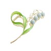 1Pc Pink Gold Lily of The Valley Flower Hair Clips,