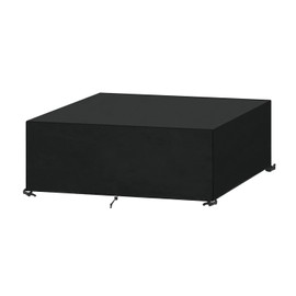 SanGlory Cover Garden Furniture Winterproof Protective Cover Garden Furniture Rectangular Tarpaulin Garden Furniture Waterproof Cover for Garden Table Garden Chairs Seating Set, Anti-UV, 140 x 80 x 71