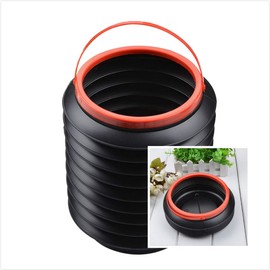 WINOMO Car Rubber Trash Bag Pop-up Collapsible Auto Garbage Litter Holder for Traveling