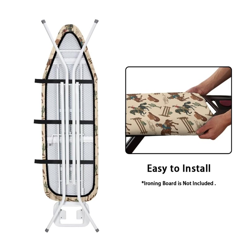 Tongluoye Western Cowboy Horse Ironing Board Cover and Pad Standard
