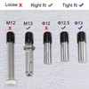 TA-VIGOR 100Pcs Rubber End Caps, 12mm ID Round Flexible Screw
